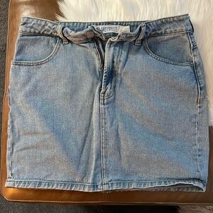 Brandy Melville Light Wash Denim Skirt